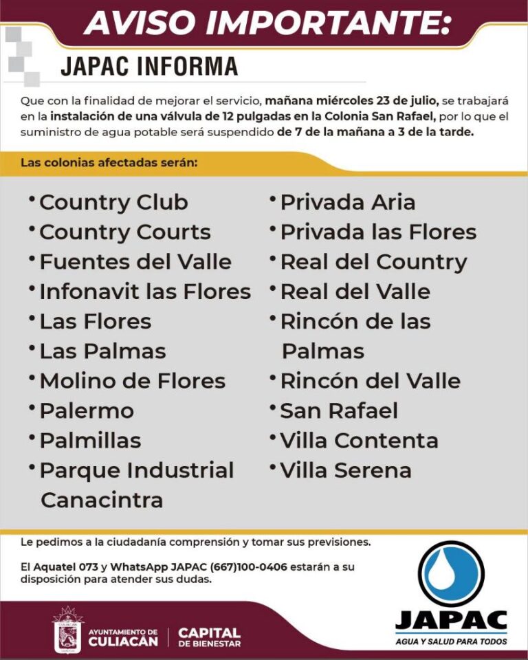 AVISO IMPORTANTE