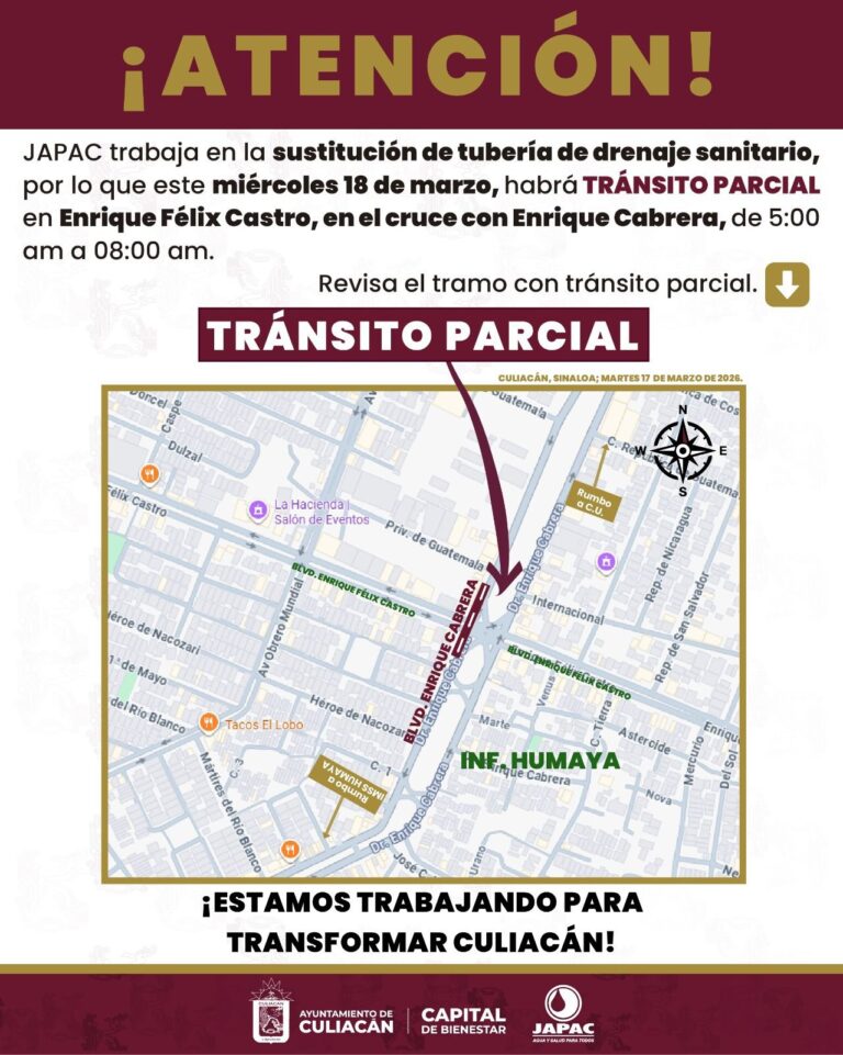 ATENCIÓN ➡️Aviso de cierre parcial de vialidades